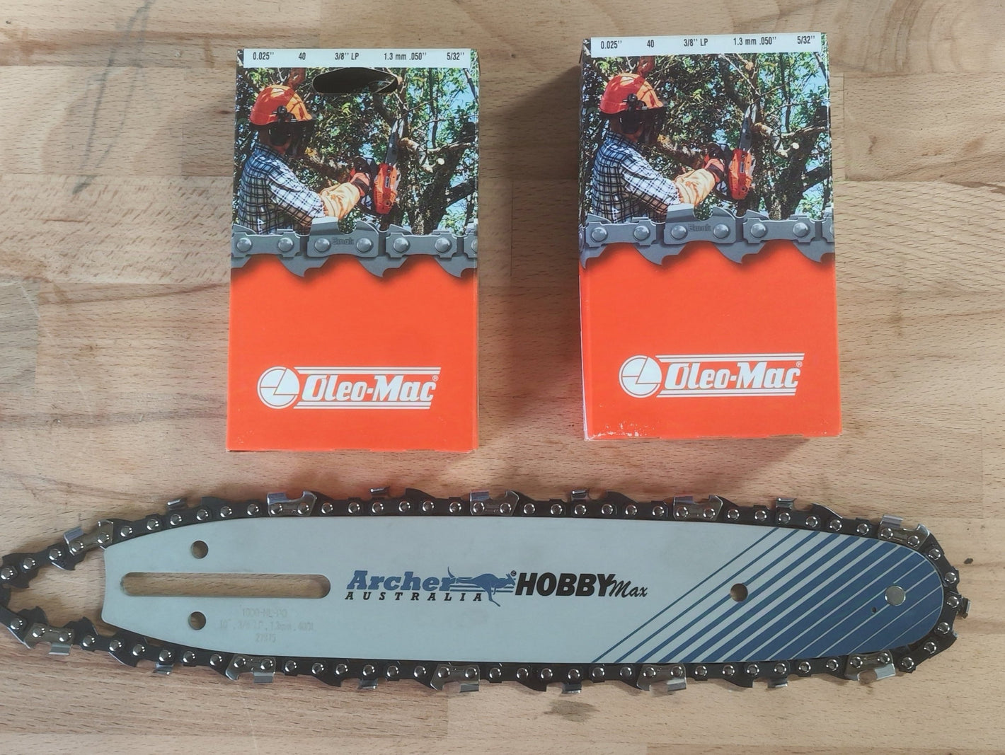 PROMO KIT 25 CM 1 GUIDE 2 CHAINES POUR ELAGUEUSE (sauf Stihl)