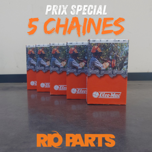 LOT DE 5 CHAINES OLEO-MAC POUR GSH 560