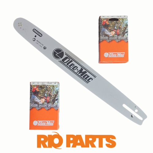 KIT 1 GUIDE 40 CM ORIGINE + 2 CHAINES OLEO-MAC