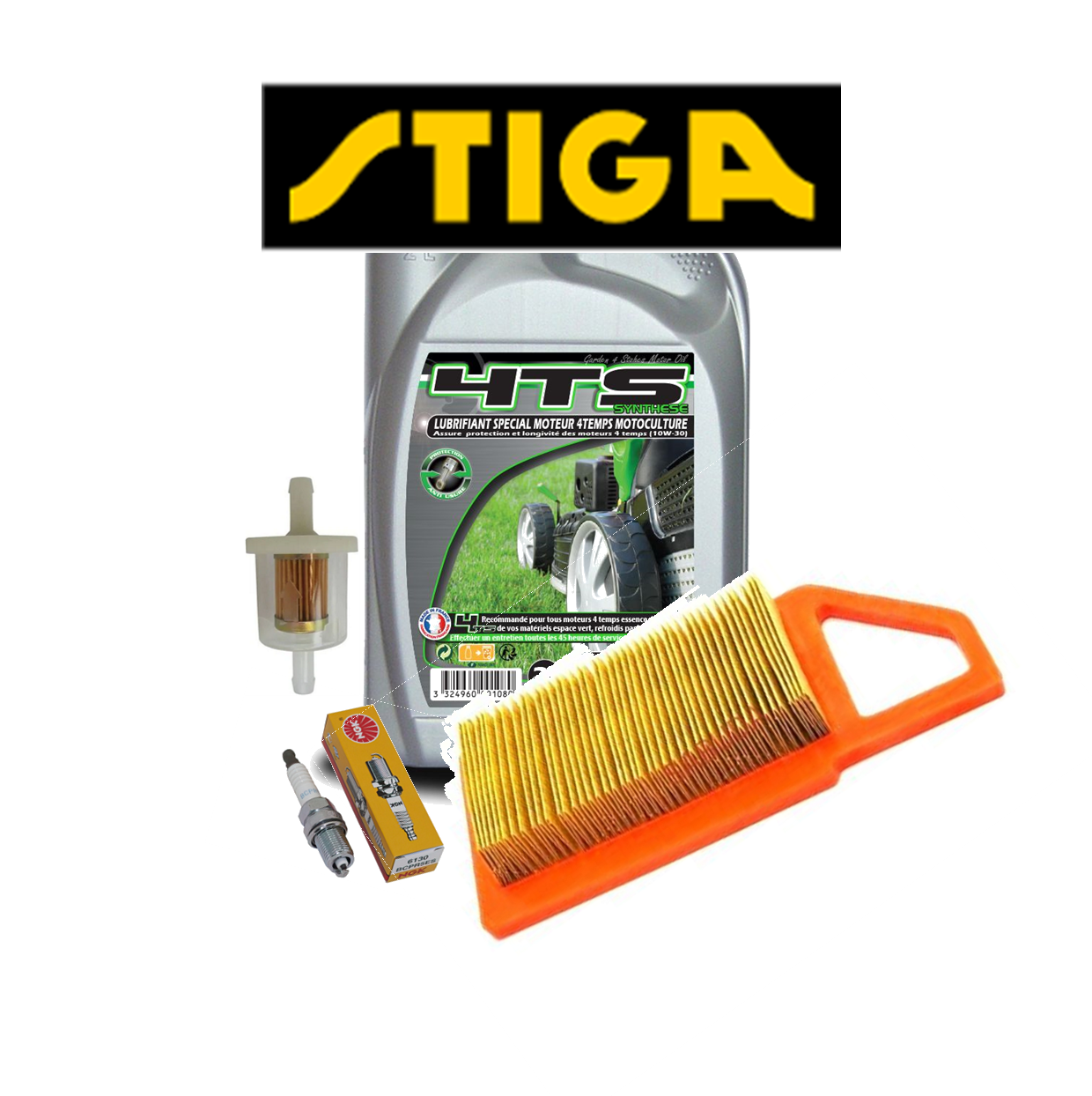 KIT ENTRETIEN MOTEUR STIGA/LONCIN ST400 - 0