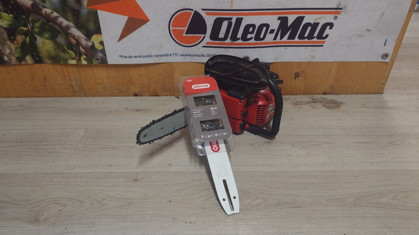 COMBO ECO GUIDE 30CM + 2 CHAINES POUR ELAGUEUSE TOUTES MARQUES SAUF STIHL