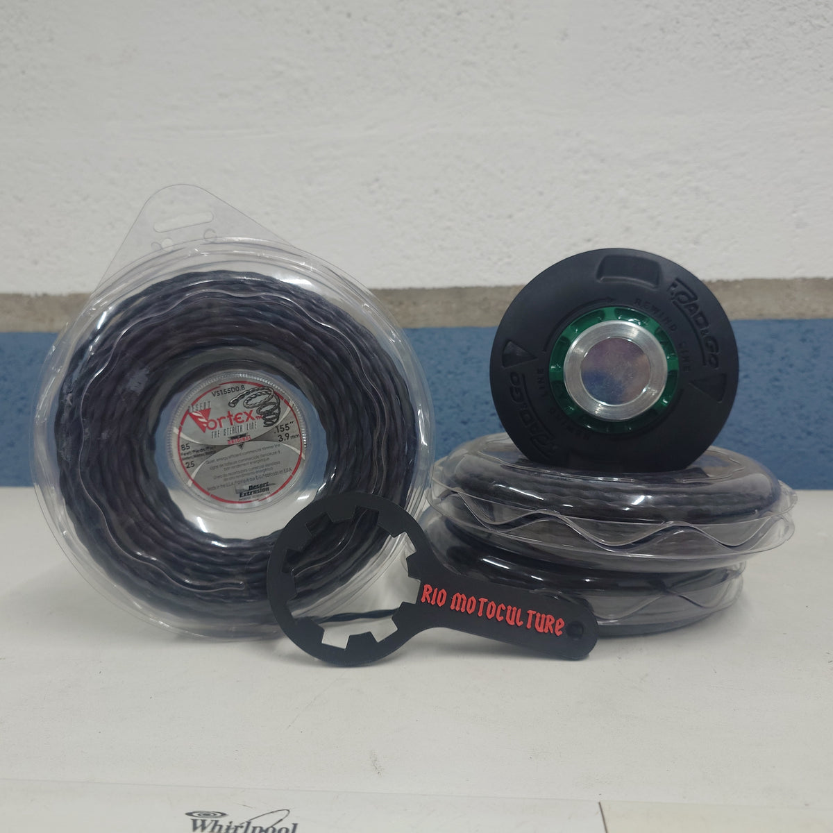TETE LOAD AND GO PRO EXTRALIFE + 3 BOBINES DE FIL VORTEX 3.9 MM + CLE