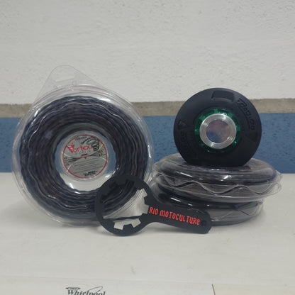 TETE LOAD AND GO PRO EXTRALIFE + 3 BOBINES DE FIL VORTEX 3.9 MM + CLE
